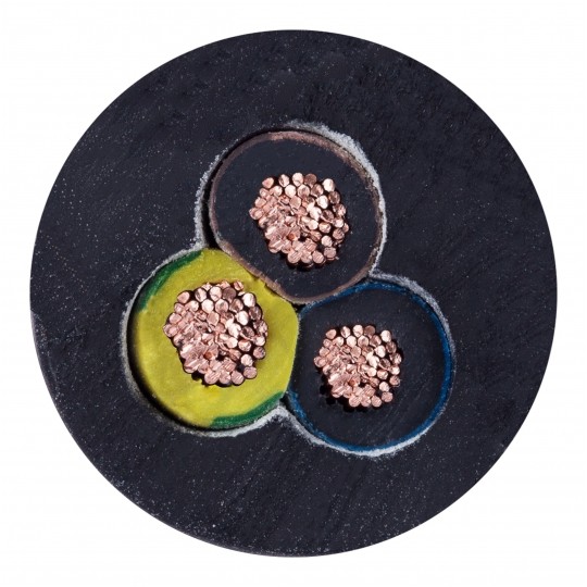 Kabel przemysłowy gumowy OW / H05RR-F 3x1mm2 czarny 300/500V zewnętrzny linka Elektrokabel