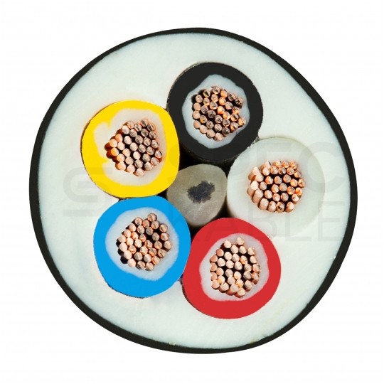 Kabel samochodowy YLYs 5x1mm2 czarny 24V zewnętrzny przyczepowy linka Elektrokabel