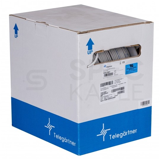 Kabel sieciowy F/UTP kat.5e skrętka 4x2x0,48mm wewnętrzny PVC szary linka Telegärtner