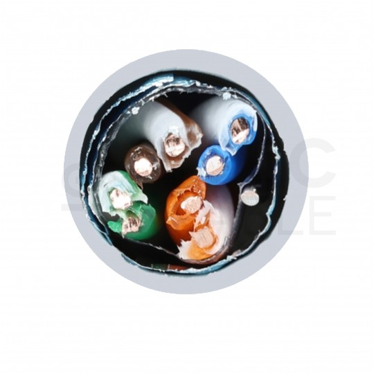 Kabel sieciowy F/UTP kat.5e skrętka 4x2x0,51mm wewnętrzny Eca PVC szary Alantec