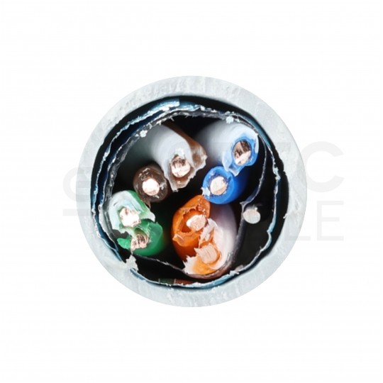 Kabel sieciowy F/UTP kat.5e skrętka 4x2x0,5mm wewnętrzny Eca PVC szary Bitner BiTLAN