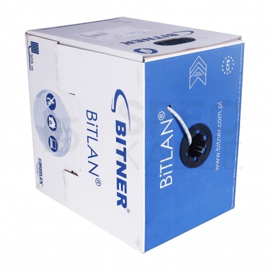 Kabel sieciowy F/UTP kat.5e skrętka 4x2x0,5mm wewnętrzny Eca PVC szary Bitner BiTLAN