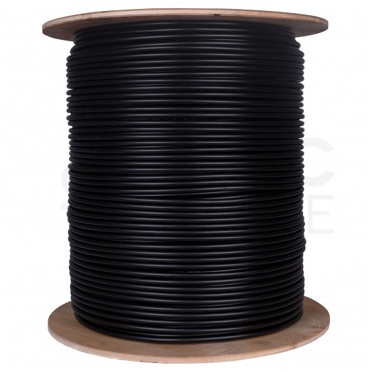 Kabel sieciowy F/UTP kat.5e skrętka 4x2x0,5mm zewnętrzny żelowany PE czarny Bitner BiTLAN