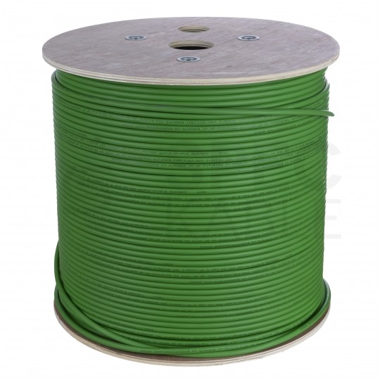 Kabel sieciowy F/UTP kat.6 skrętka 4x2x0,51mm wewnętrzny B2ca bezhalogenowy LSOH zielony Corning
