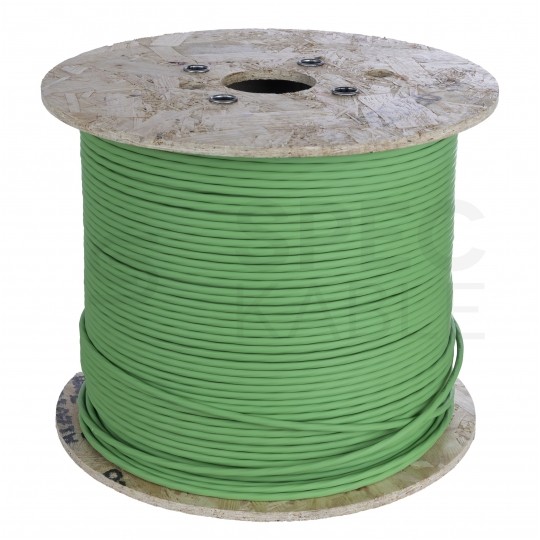 Kabel sieciowy F/UTP kat.6 skrętka 4x2x0,51mm wewnętrzny Dca bezhalogenowy LSOH zielony Corning