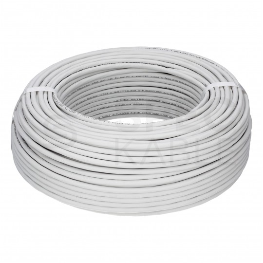 Kabel sieciowy F/UTP kat.6 skrętka 4x2x0,57mm wewnętrzny Dca bezhalogenowy LSOH szary Alantec