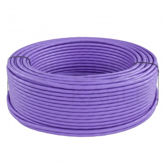 Kabel sieciowy S/FTP kat.6A skrętka 4x2x0,56mm wewnętrzny B2ca bezhalogenowy LSOH fioletowy Molex
