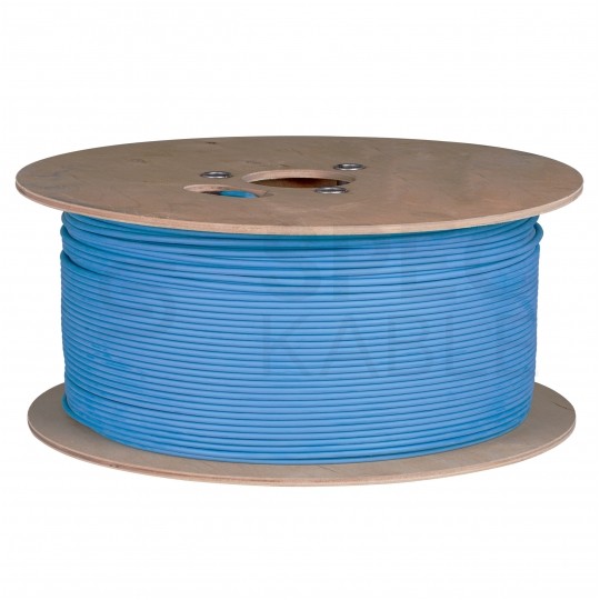 Kabel sieciowy S/FTP kat.7 skrętka 4x2x0,57mm wewnętrzny Dca bezhalogenowy LSOH niebieski Telegärtner