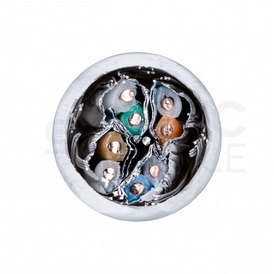 Kabel sieciowy S/FTP kat.7A skrętka 4x2x0,58mm wewnętrzny B2ca bezhalogenowy LSOH szary Alantec