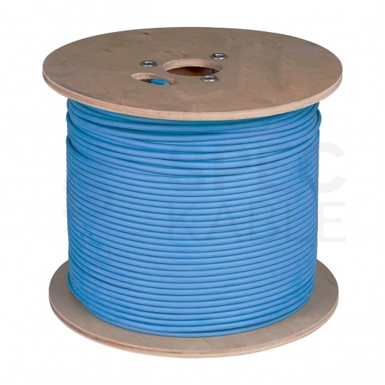 Kabel sieciowy U/FTP kat.6A skrętka 4x2x0,56mm wewnętrzny Dca bezhalogenowy LSOH niebieski Telegärtner