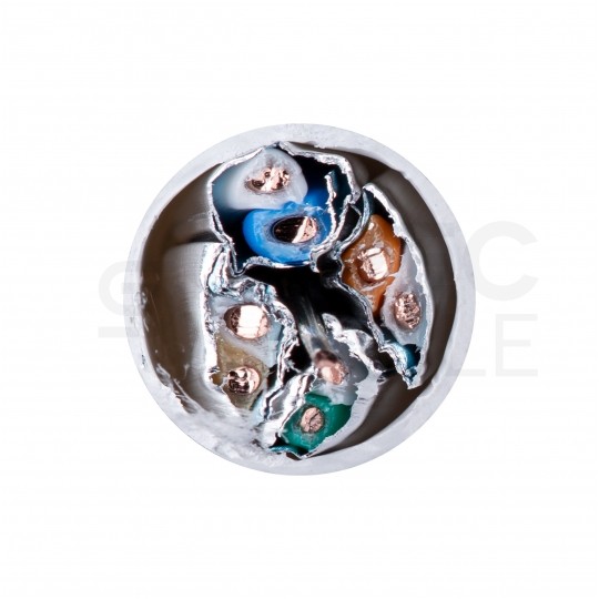 Kabel sieciowy U/FTP kat.6A skrętka 4x2x0,57mm wewnętrzny B2ca bezhalogenowy LSOH szary Alantec