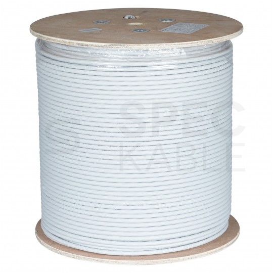 Kabel sieciowy U/FTP kat.6A skrętka 4x2x0,57mm wewnętrzny B2ca bezhalogenowy LSOH szary Alantec