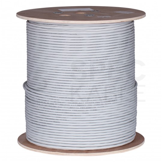 Kabel sieciowy U/FTP kat.6A skrętka 4x2x0,57mm wewnętrzny Dca bezhalogenowy LSOH szary Alantec