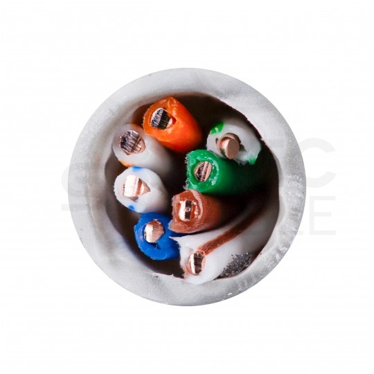 Kabel sieciowy U/UTP kat.5e skrętka 4x2x0,45mm wewnętrzny Eca PVC szary HIKVISION