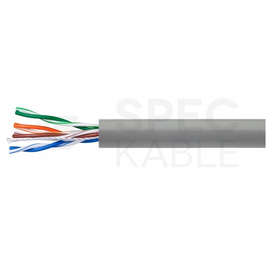 Kabel sieciowy U/UTP kat.5e skrętka 4x2x0,45mm wewnętrzny Eca PVC szary HIKVISION