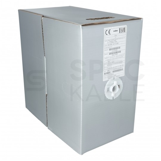 Kabel sieciowy U/UTP kat.5e skrętka 4x2x0,51mm wewnętrzny Eca PVC szary Molex