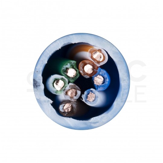 Kabel sieciowy U/UTP kat.5e skrętka 4x2x0,5mm wewnętrzny Eca PVC niebieski Alantec