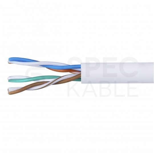 Kabel sieciowy U/UTP kat.5e skrętka 4x2x0,5mm wewnętrzny Eca PVC szary SecurityNET