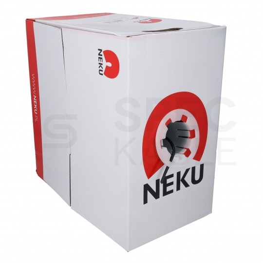 Kabel sieciowy U/UTP kat.5e skrętka 4x2x0,5mm zewnętrzny suchy PE czarny NEKU