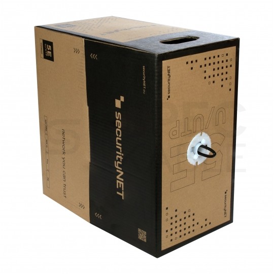 Kabel sieciowy U/UTP kat.5e skrętka 4x2x0,5mm zewnętrzny suchy PE czarny SecurityNET