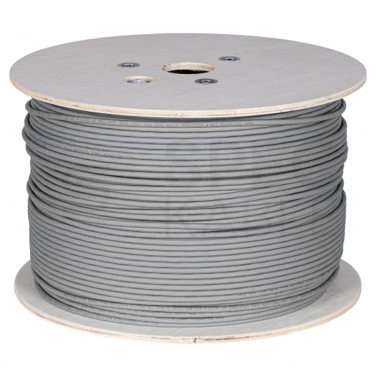 Kabel sieciowy U/UTP kat.6 skrętka 4x2x0,56mm wewnętrzny B2ca bezhalogenowy LSOH szary NEKU