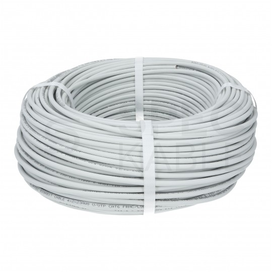 Kabel sieciowy U/UTP kat.6 skrętka 4x2x0,57mm wewnętrzny Dca bezhalogenowy LSOH szary Alantec