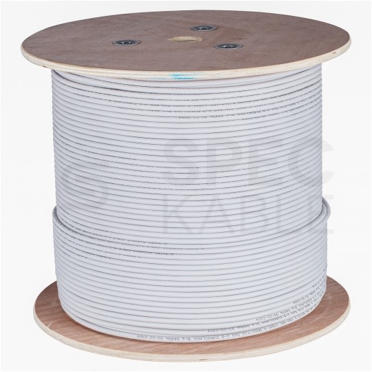 Kabel sieciowy U/UTP kat.6 skrętka 4x2x0,57mm wewnętrzny Dca bezhalogenowy LSOH szary Alantec