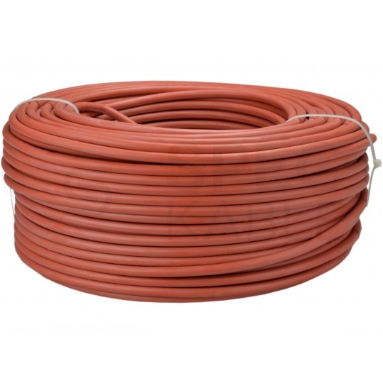 Kabel silikonowy SIF 180°C 1,5mm2 jednożyłowy ceglasty 300/500V ciepłoodporny bezhalogenowy linka TKD