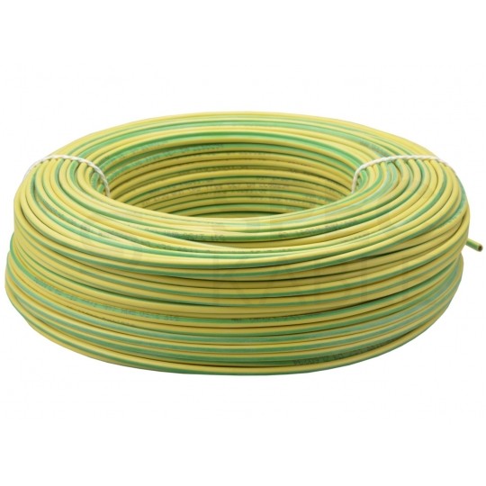 Kabel silikonowy SIF 180°C 1,5mm2 jednożyłowy zółto-zielony 300/500V ciepłoodporny bezhalogenowy linka TKD