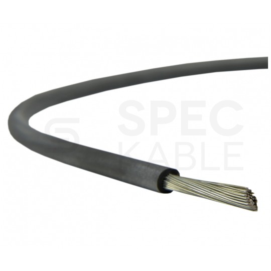 Kabel silikonowy SIF 180°C 10mm2 jednożyłowy czarny 300/500V ciepłoodporny bezhalogenowy linka Basoglu