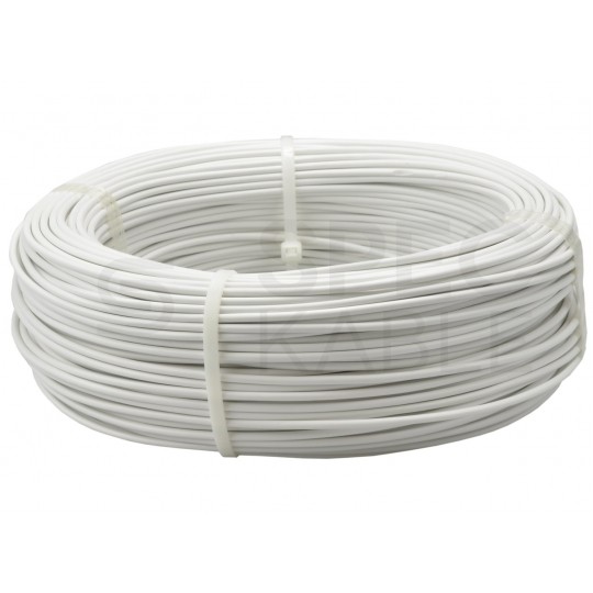 Kabel silikonowy SIF 180°C 2,5mm2 jednożyłowy biały 300/500V ciepłoodporny bezhalogenowy linka Basoglu