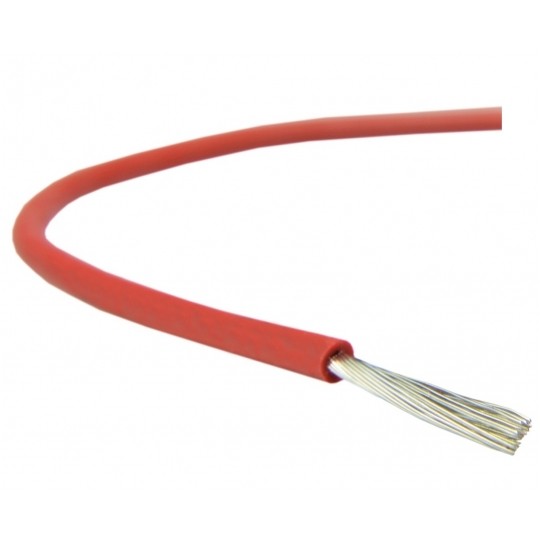 Kabel silikonowy SIF 180°C 300/500V 1,5 ciepłoodporny LSOH czerwony linka BSG