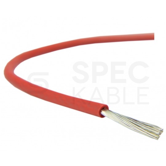 Kabel silikonowy SIF 180°C 4mm2 jednożyłowy czerwony 300/500V ciepłoodporny bezhalogenowy linka Basoglu