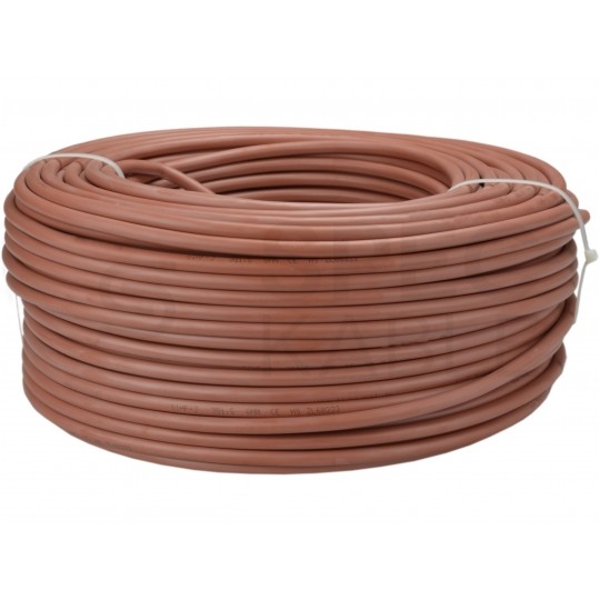 Kabel silikonowy SIHF 180°C 2x1mm2 ceglasty 300/500V ciepłoodporny bezhalogenowy linka Basoglu