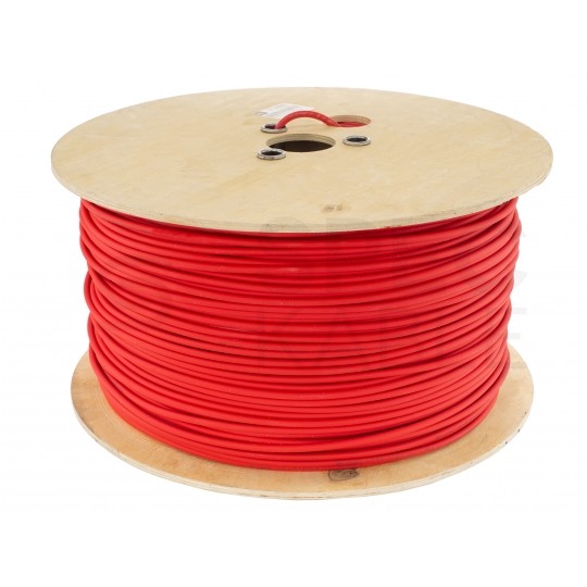 Kabel solarny ziemny H1Z2Z2-K 4mm2 jednożyłowy czerwony 1,0/1,5kV zewnętrzny bezhalogenowy Dca linka NEKU
