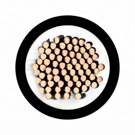 Kabel solarny ziemny H1Z2Z2-K 6mm2 jednożyłowy czarny 1,0/1,5kV zewnętrzny bezhalogenowy Dca linka NEKU