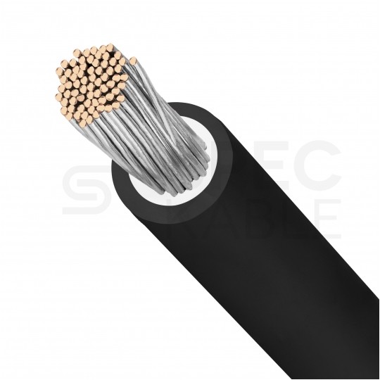 Kabel solarny ziemny H1Z2Z2-K 6mm2 jednożyłowy czarny 1,0/1,5kV zewnętrzny bezhalogenowy Dca linka NEKU