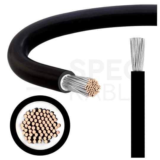 Kabel solarny ziemny SOLARFLEX-X H1Z2Z2-K 10mm2 jednożyłowy czarny 1,0/1,5kV zewnętrzny bezhalogenowy TÜV VDE Dca linka Helukabel