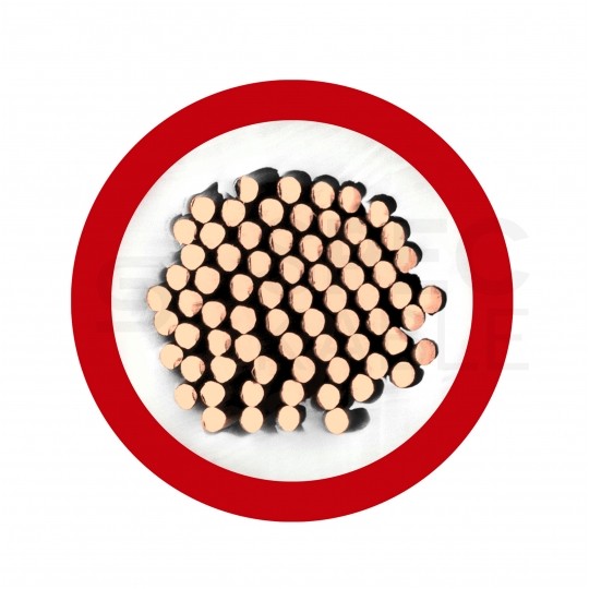 Kabel solarny ziemny SOLARFLEX-X H1Z2Z2-K 16mm2 jednożyłowy czerwony 1,0/1,5kV zewnętrzny bezhalogenowy Dca linka Helukabel