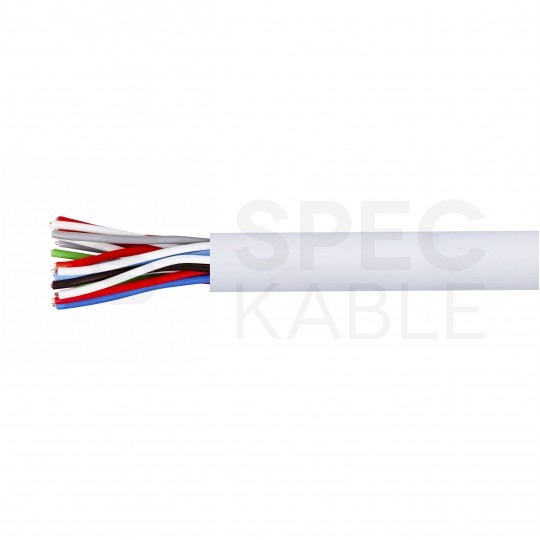 Kabel stacyjny parowany YTKSY 10x2x0,5mm2 biały 300V drut Elektrokabel
