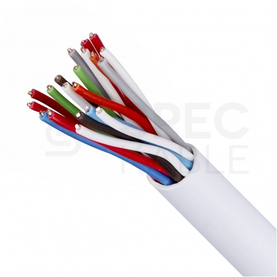 Kabel stacyjny parowany YTKSY 10x2x0,5mm2 biały 300V drut Elektrokabel