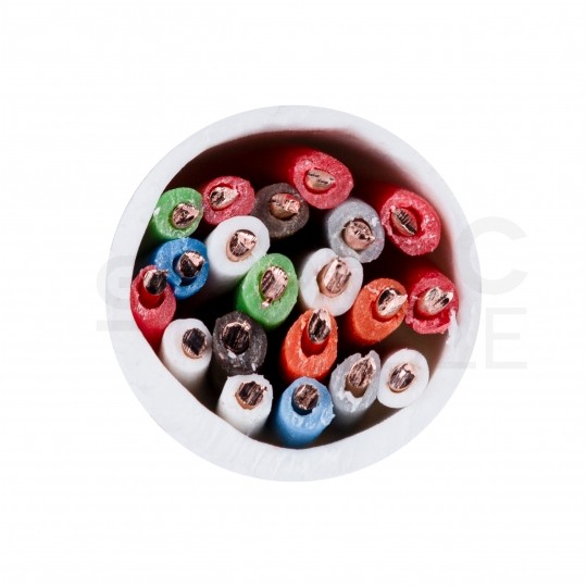 Kabel stacyjny parowany YTKSY 10x2x0,5mm2 biały 300V drut Elektrokabel