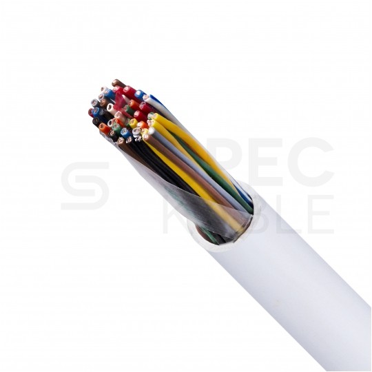 Kabel stacyjny parowany YTKSY 21x2x0,5mm2 biały 300V drut Bitner