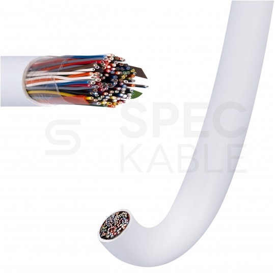 Kabel stacyjny parowany YTKSY 53x2x0,5mm2 biały 300V drut Bitner