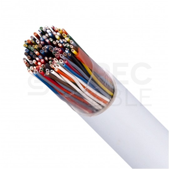 Kabel stacyjny parowany YTKSY 53x2x0,5mm2 biały 300V drut Bitner