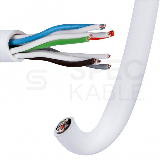 Kabel stacyjny parowany YTKSY 5x2x0,5mm2 biały 300V drut Elektrokabel