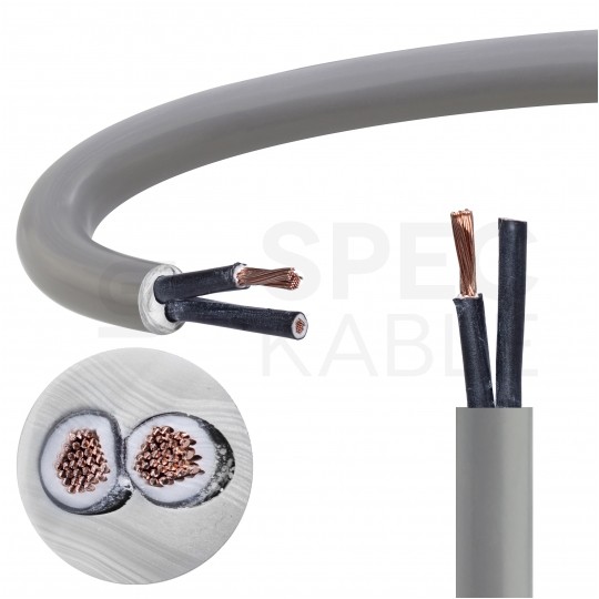 Kabel sterowniczy BiT 500 H 2x1mm2 szary 300/500V numerowany bezhalogenowy B2ca linka Bitner
