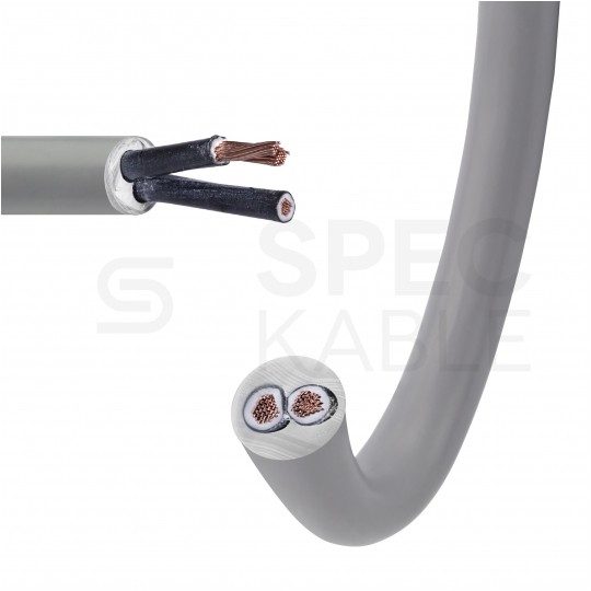 Kabel sterowniczy BiT 500 H 2x1mm2 szary 300/500V numerowany bezhalogenowy B2ca linka Bitner