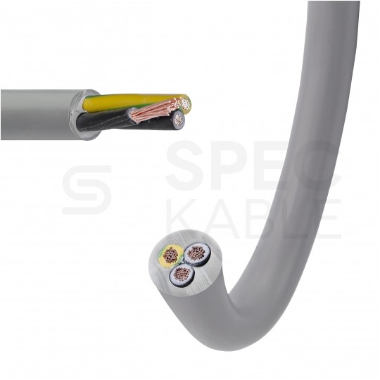 Kabel sterowniczy BiT 500 H 3x2,5mm2 szary 300/500V numerowany bezhalogenowy B2ca linka Bitner