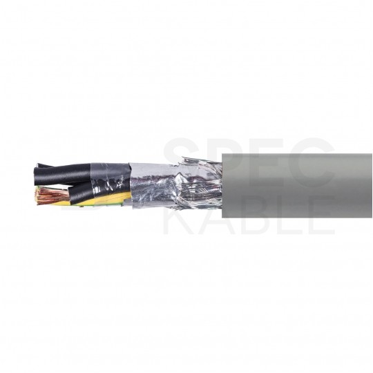 Kabel sterowniczy BiT 500 (St) CH 4x0,75mm2 szary 300/500V podwójnie ekranowany numerowany bezhalogenowy B2ca linka Bitner